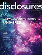 Cover of July/August 2018 issue of Disclosures