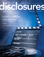 Cover of March/April 2018 issue of Disclosures