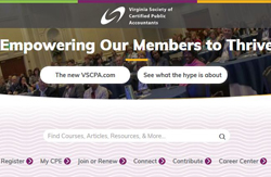 Screenshot of VSCPA.com