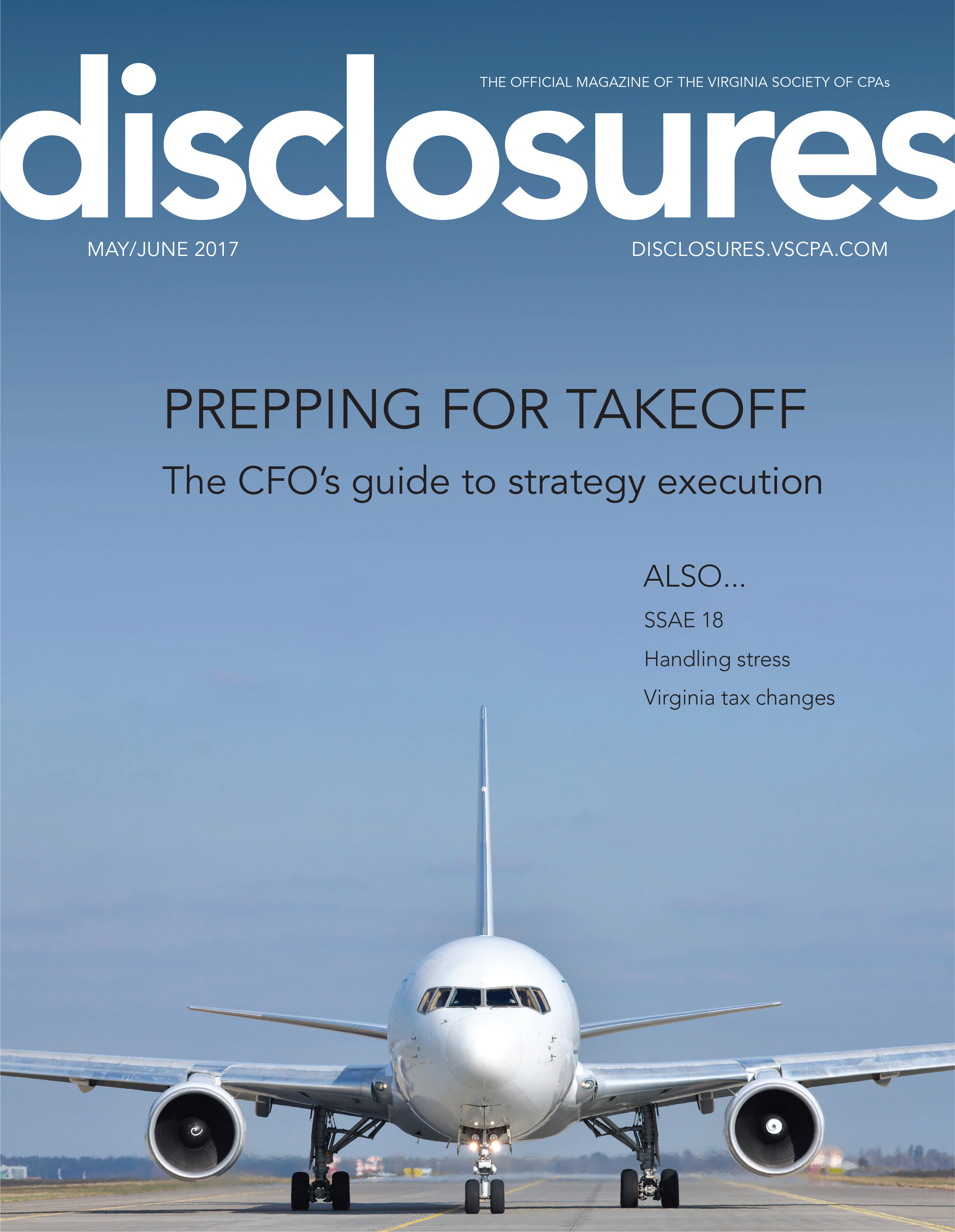 Cover of May/June 2017 issue of Disclosures