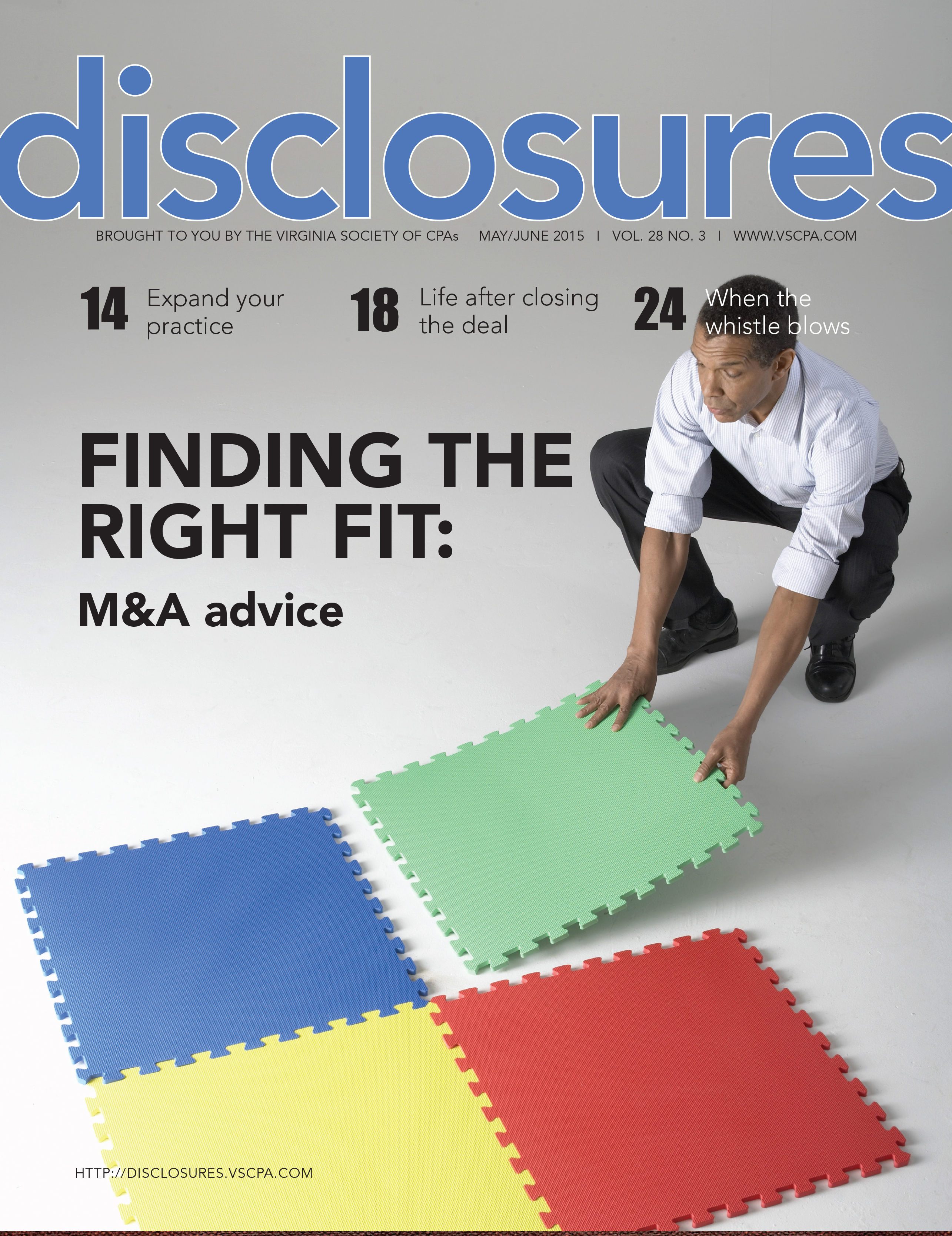 Cover of May/June 2015 issue of Disclosures