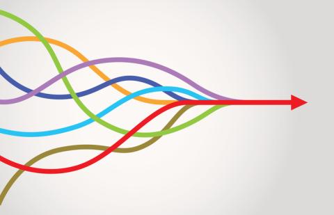 Converging arrows to the future