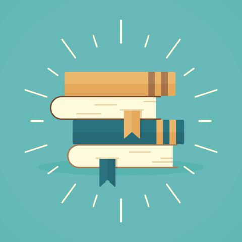Learning: Stack of books