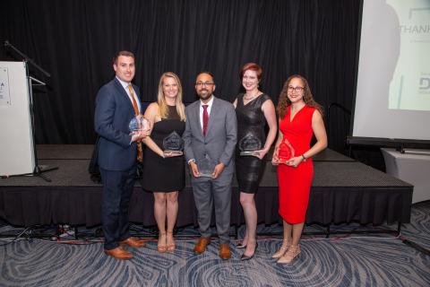 Picture of JJ Edmunds, Beth Seger, Asif Charania, Genevieve Hancock and LaKrisha Watson