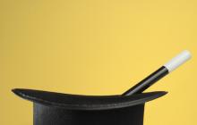 Magic wand in top hat